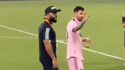 Messi’nin yeni koruması futbolcunun adeta gölgesi oldu