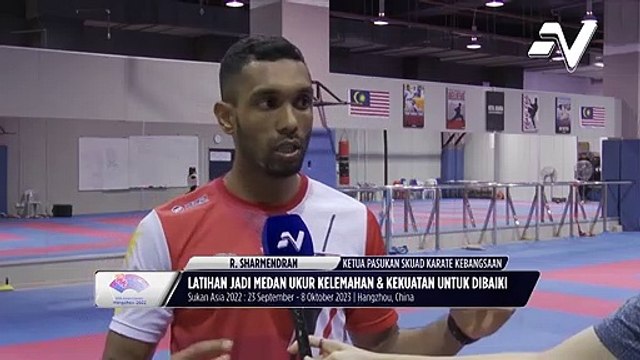 Atlit karate negara, R. Sharmendran sudah bersedia untuk misi di Sukan Asia Hangzhou