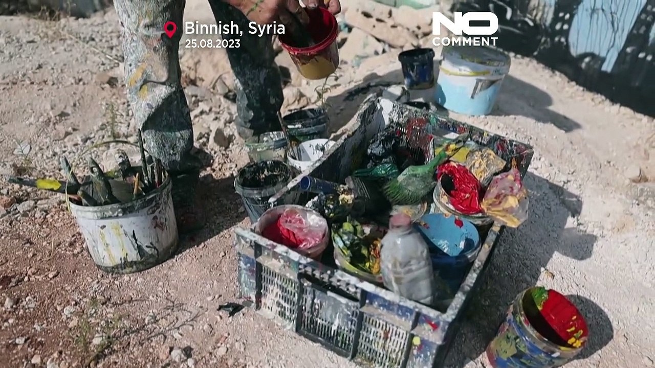 Siria, spunta un murale di Yevgeny Prigozhin