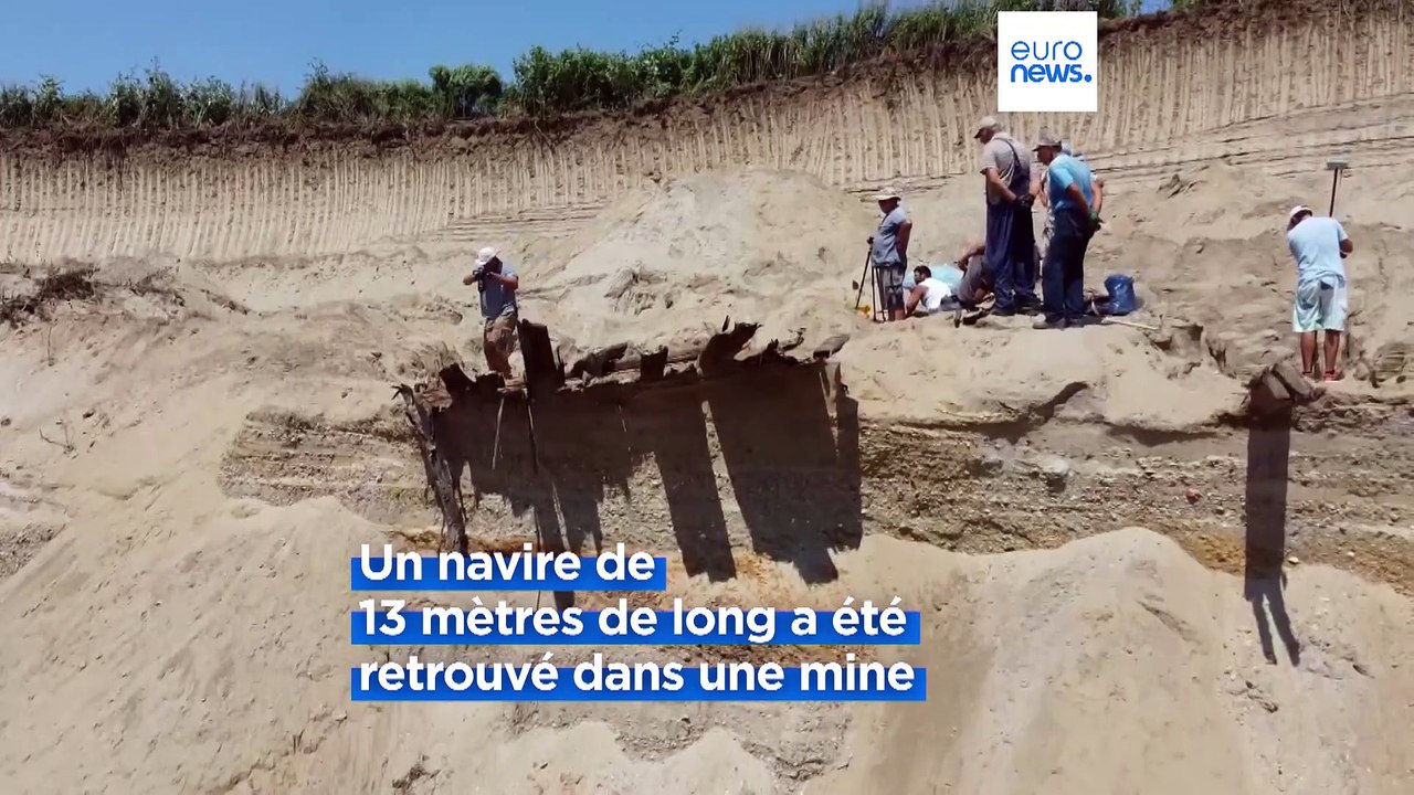 Un bateau datant de l'époque romaine a été retrouvé dans une mine de charbon en Serbie
