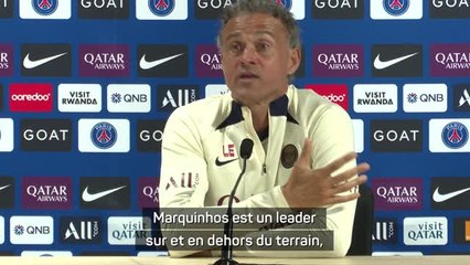 PSG - Enrique : "Marquinhos a toutes les qualités requises pour être capitaine"