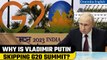 Russia’s Vladimir Putin to not attend G20 Summit in India after skipping BRICS | Oneindia News