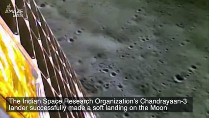 India’s Lunar Rover Takes Its First Spin Around the Moon