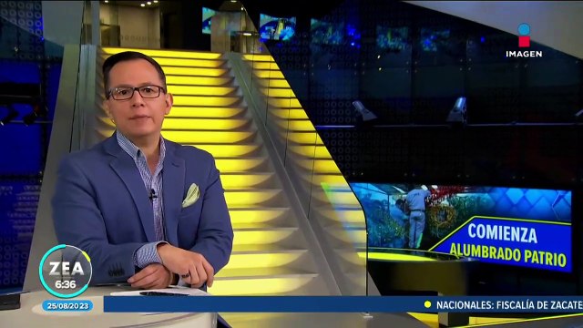 Alistan alumbrado por las fiestas patrias en el Zócalo de la CDMX