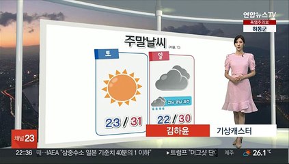 [생활날씨] 주말 곳곳 폭염주의보…자외선지수 '매우 높음'