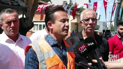 Tuzla'da kentsel dönüşüm… Hasarlı binalar yıkılıyor