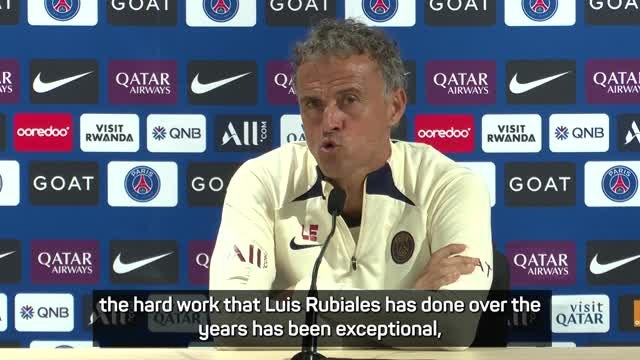 Rubiales has been 'exceptional' for Spanish football - Enrique