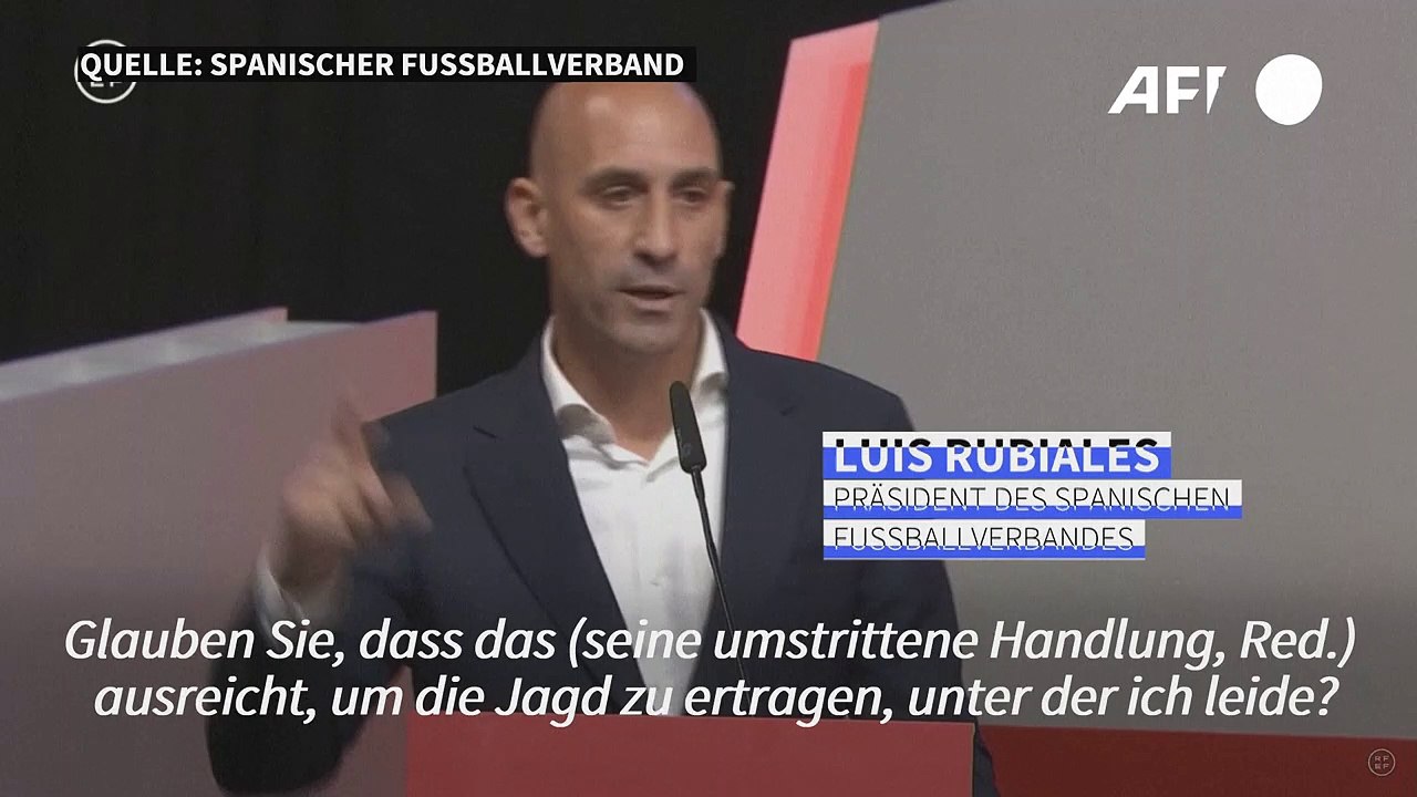 Kuss-Skandal: Spaniens Fußball-Boss Rubiales lehnt Rücktritt ab