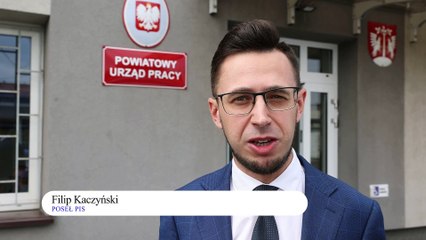 Myslenice - konferencja PiS o bezrobociu