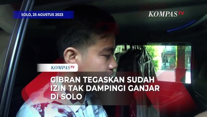 Tak Bisa Dampingi Ganjar Kunker di Solo, Gibran Tegaskan Sudah Izin