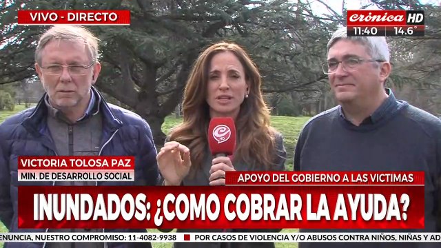 Tolosa Paz anunció cuál será la ayuda para víctimas de las inundaciones
