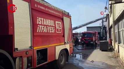 Gebze'de boya fabrikasında yangın