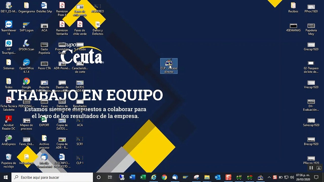 Proceso de registro de información de REZAGA CLP