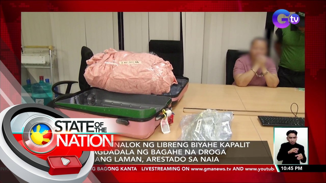 Pinay na inalok ng libreng biyahe kapalit ng pagdadala ng bagahe na droga pala ang laman, arestado sa NAIA | SONA