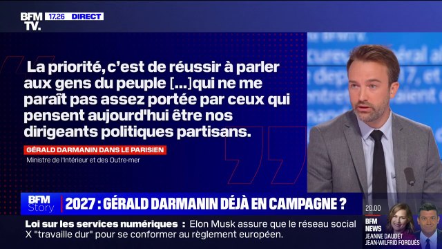 Loïc Signor sur Gérald Darmanin: Les ambitions, aussi légitimes soient-elles, doivent passer après les missions
