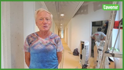 Centre Educatif Mitterrand Estaimpuis  : ambiance chantier  à la veille de la rentrée