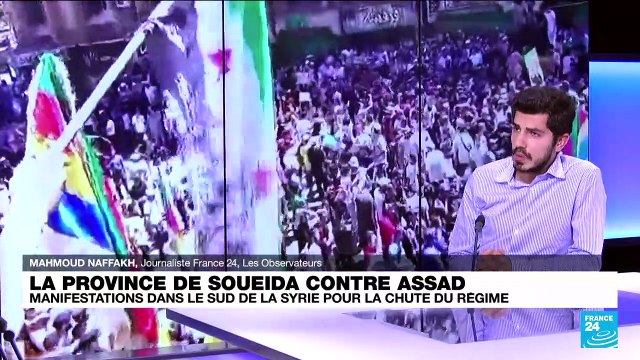 La province de Soueida contre Assad : manifestations dans le sud de la Syrie pour la chute du régime