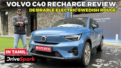 Volvo C40 Recharge All Electric TAMIL Review | Design, Range, Driving Experience | Giri Mani