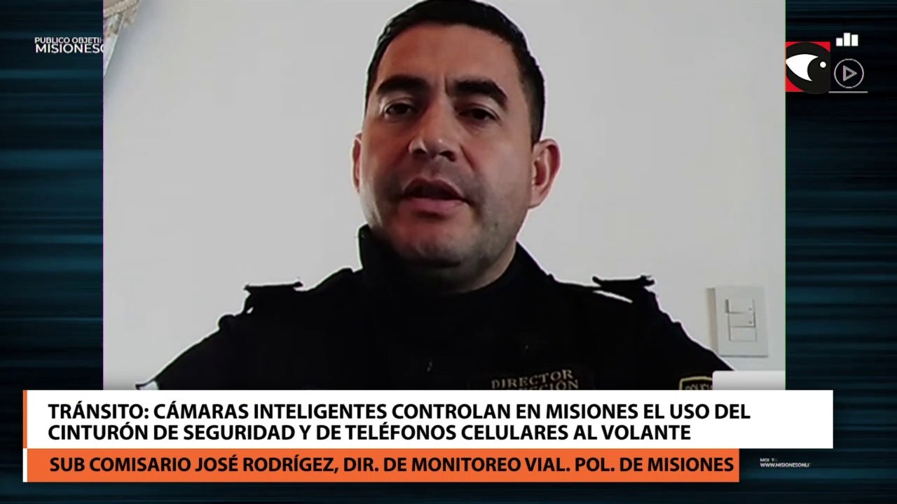 Tránsito: Cámaras inteligentes controlan en Misiones el uso del cinturón de seguridad y de teléfonos celulares al volante