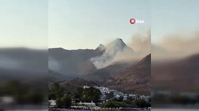 Tatil cennetinde korkutan yangın