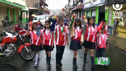 Realizan caminata en Matagalpa para promover la conciencia vial