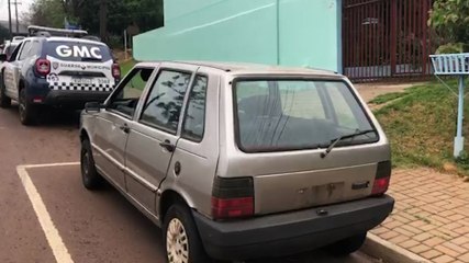 Fiat Uno furtado em frente a Oficina é recuperado pela GM