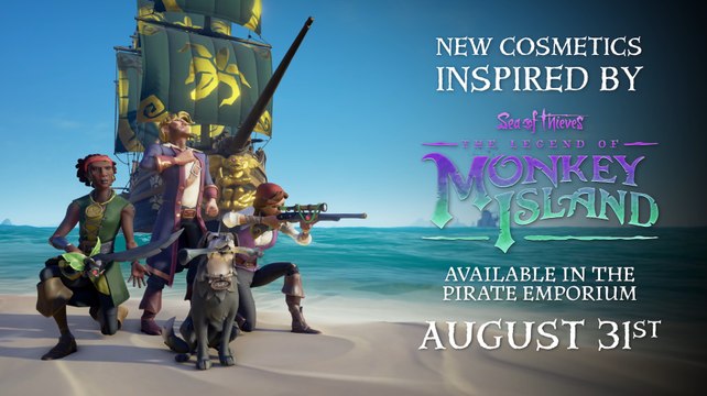 Sea of Thieves News August 25th 2023 - Guybrush's Garb, the Mad Monkey and Twitch Drops