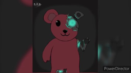 robotic teddy bear_Drawing/Dessiner un ours en peluche robot -SpeedArt #ibispaintx #desenhodigital