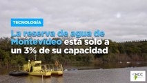 La reserva de agua de Montevideo está solo a un 3% de su capacidad