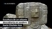 Escultura de un atlante descubierta en sendero hacia nueva zona de Chichén Itzá