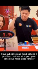 Your conscious mind has already solved it