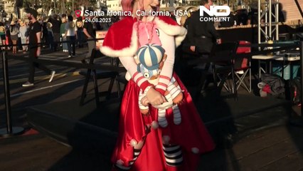 Watch: Fans of Japanese manga One Piece celebrate the launch of a new Netflix series