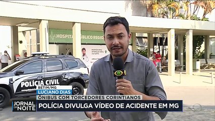 Polícia divulga vídeo de acidente com ônibus em MG