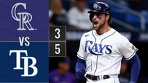 Resumen Rockies de Colorado vs Rays de Tampa Bay MLB 24-08-2023