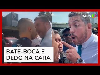 Deputado que quebrou placa de Marielle Franco parte para cima de servidores da prefeitura do RJ