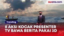8 Aksi Kocak Presenter TV Bawa Berita Pakai 3D: Hindari Bom Atom, Terbang Ala Top Gun