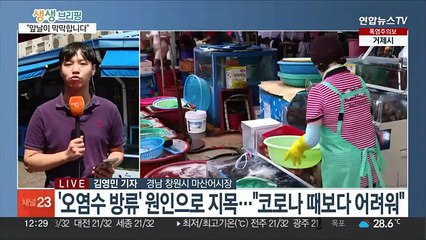 원전 오염수 방류 후 첫 주말…한산한 수산물 시장