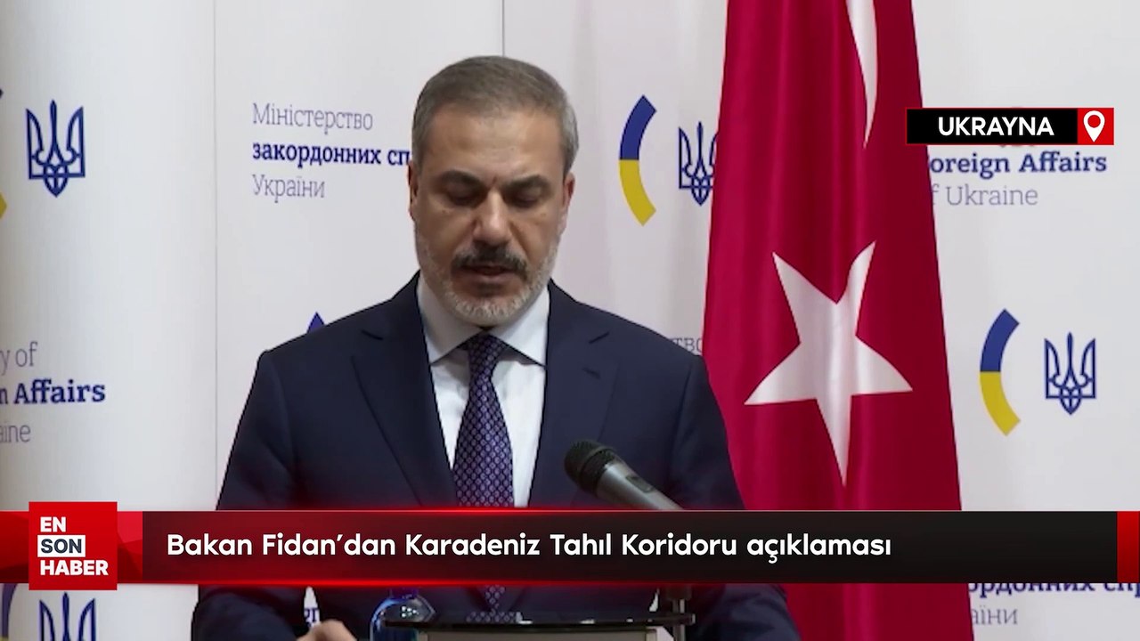 Bakan Fidan'dan Karadeniz Tahıl Koridoru açıklaması