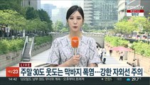 [날씨] 주말 맑고 막바지 더위…전국 곳곳 폭염특보