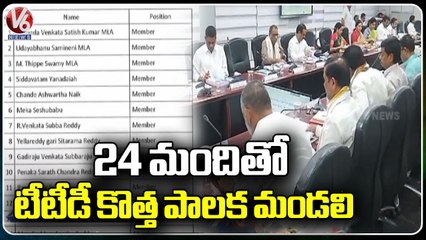 AP Govt Announced 24 New TTD board Members Names | V6 News