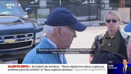 "Beau gosse": Joe Biden réagit à la photo d'identité judiciaire de Donald Trump