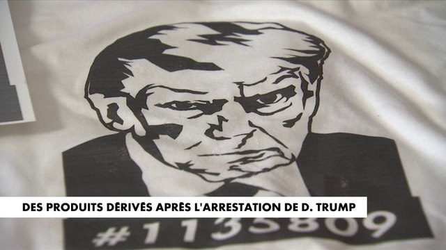 Des produits dérivés après l’arrestation de Donald Trump