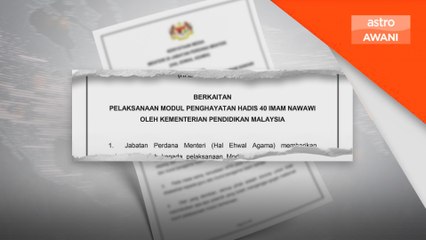 Jangan timbulkan polemik yang menggangu matlamat murni pelaksanaan modul penghayatan 40 hadis
