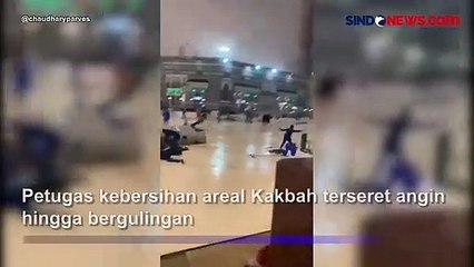 Momen Mengerikan! Badai Petir Landa Makkah, Videonya Viral