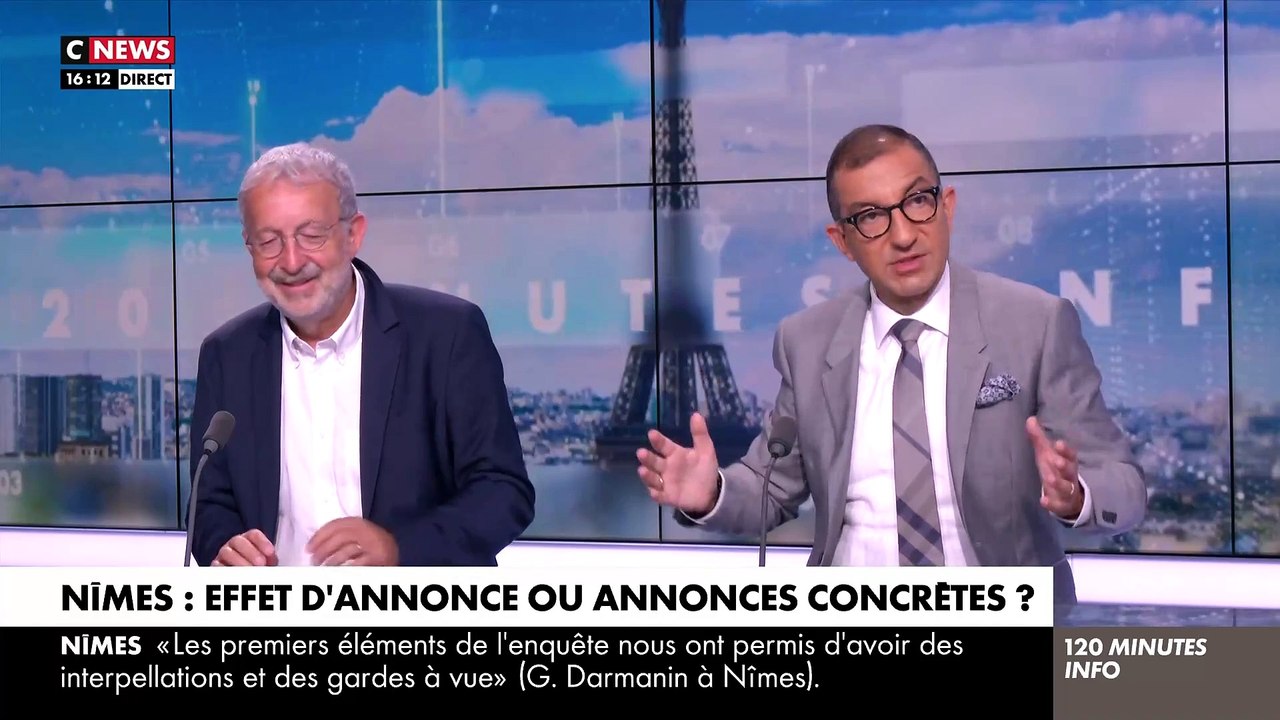 Nîmes - Clash sur CNews avec un invité qui insulte Jean Messiha qui sétonne du manque de réaction de ces cités après ces drames : "On t'emmerde Jean ! Au nom de tous les quartiers de France, on t'emmerde !"