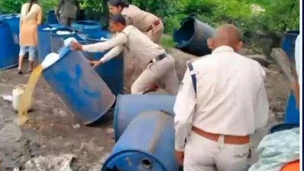 भांडेर: पुलिस ने कंजर डेरा पर मारी दबिश, ₹1 लाख की लहान की नष्ट
