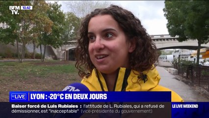 Lyon: les habitants soulagés par la forte baisse des températures
