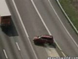 Accident Spectaculaire Chauffeur éjecté