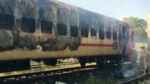 مصرع عدد من الأشخاص جراء حريق فى قطار بالهند