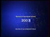France 3 - 2 Janvier 2003 - Coming-Next, pubs, spot promo, météo (Fabienne Amiach)